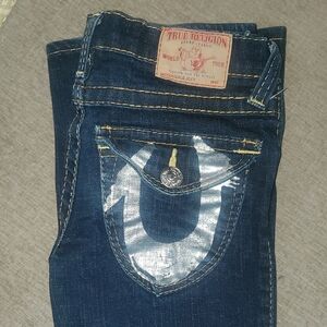 True Religion Kids Navy Jeans with Metallic Accents